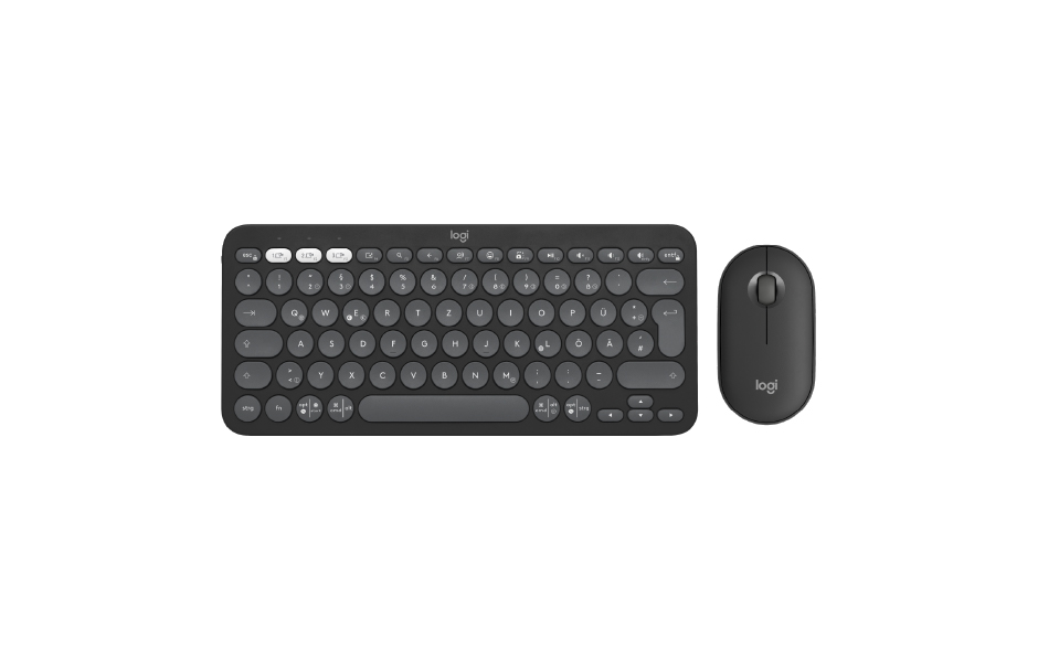 Logitech Pebble 2 Bluetooth Keyboard Combo - Tonal Graphite